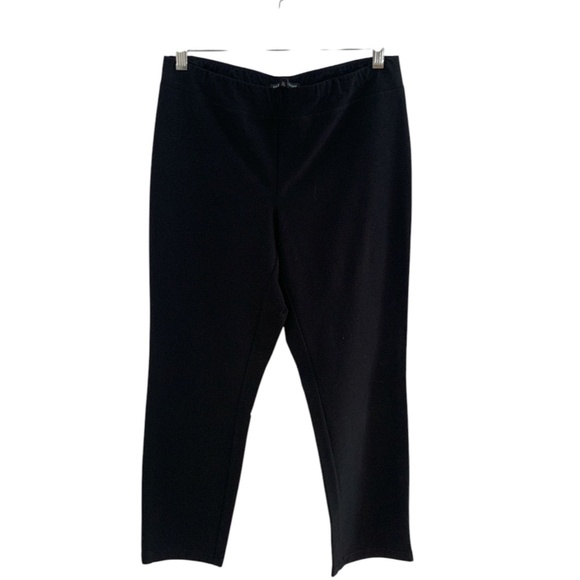 Eileen Fisher Pants - Eileen Fisher Crepe Straight Leg Pant (Black/ XS)